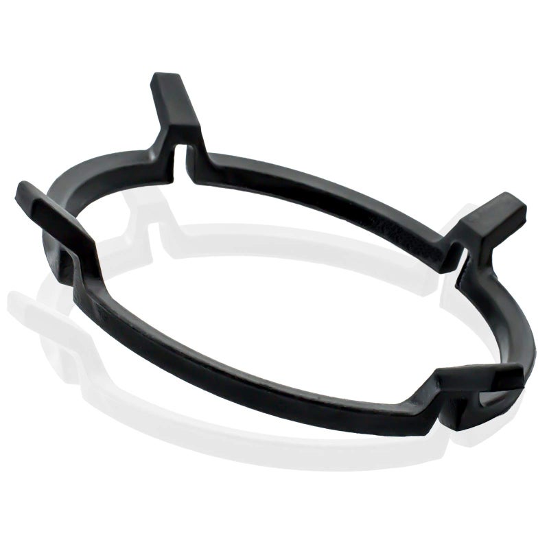 BESSEEK BESSEEK NonStick Cast Iron Wok Ring 675 in Black Suitable for Gas Stovetops 