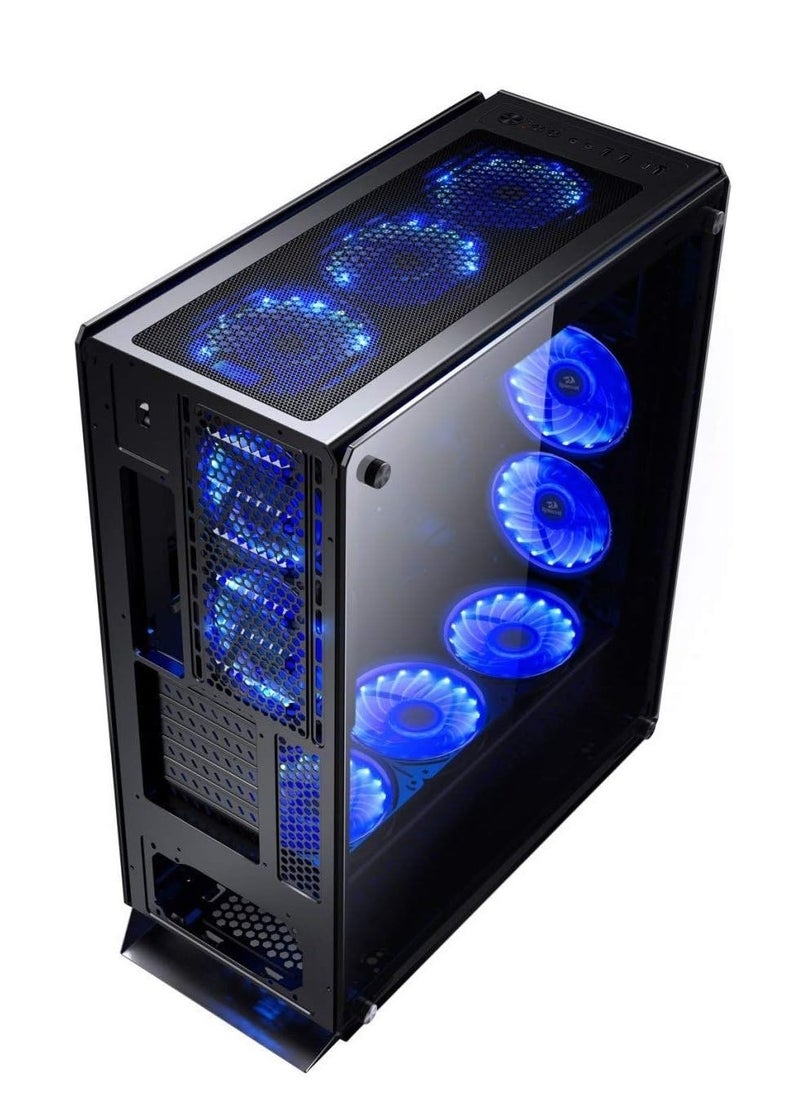 REDRAGON - GC-801 Ironhide RGB Gaming Case – Spacious 450 x 210 x 530 mm Design, Premium Build for Gamers, Stylish RGB Lighting, Excellent Airflow, Compatible with Standard Motherboards – Ideal for High-Performance Setups - Image 1