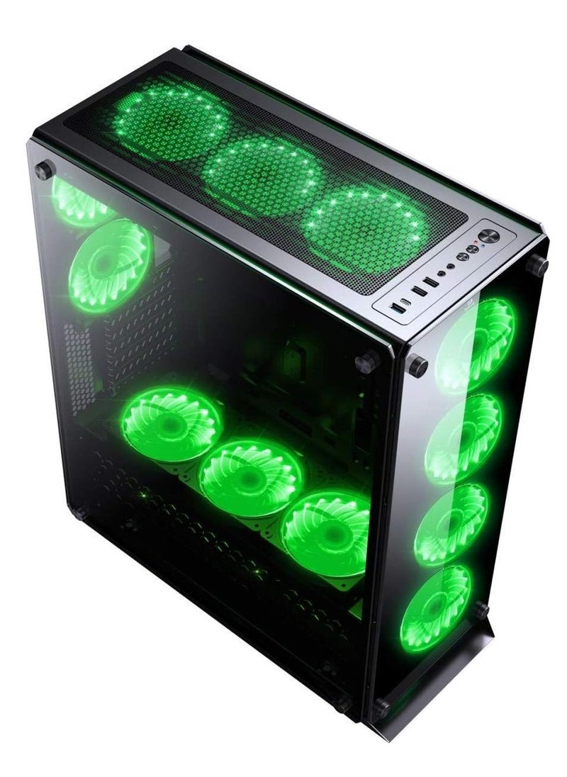 REDRAGON - GC-801 Ironhide RGB Gaming Case – Spacious 450 x 210 x 530 mm Design, Premium Build for Gamers, Stylish RGB Lighting, Excellent Airflow, Compatible with Standard Motherboards – Ideal for High-Performance Setups - Image 1