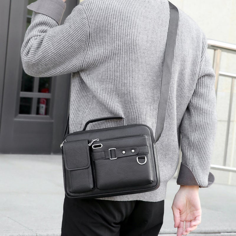 Men'S Bag Crossbody Bag Men'S Casual Backpack Business Bag Shoulder Crossbody Bag Men'S Portable Horizontal Bag - Image 3