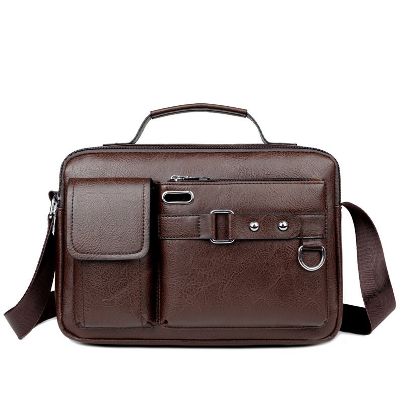 Men'S Bag Crossbody Bag Men'S Casual Backpack Business Bag Shoulder Crossbody Bag Men'S Portable Horizontal Bag - Image 1