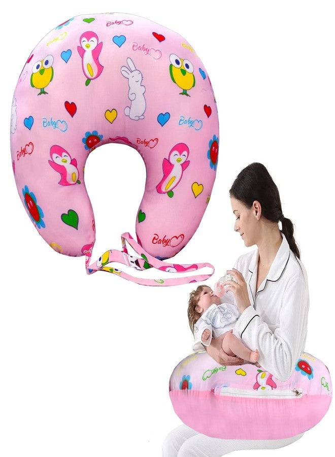 ParentsLap Gem Multipurpose Baby Feeding Nursing Cum Maternity Pillow for New Born (Pink) - Image 1