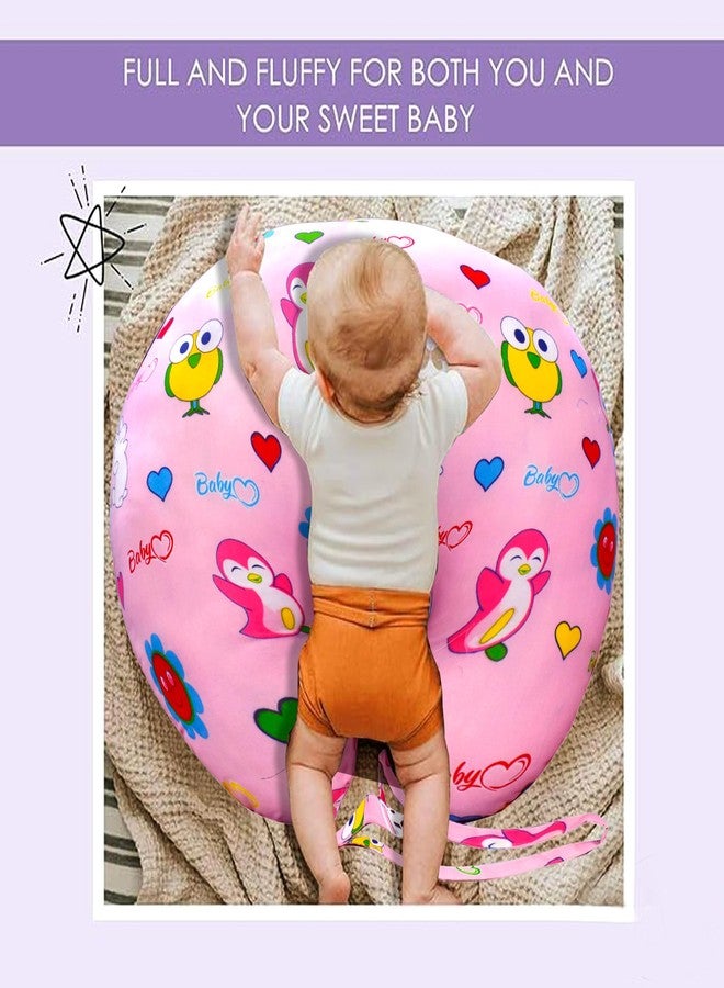 ParentsLap Gem Multipurpose Baby Feeding Nursing Cum Maternity Pillow for New Born (Pink) - Image 3