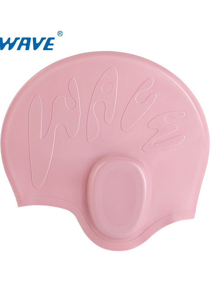 Wave قبعة سباحة سيليكون للأطفال - تصميم مريح، غير قابل للانزلاق ودائم، سهل الارتداء، قبعة سباحة مقاومة للماء للاستخدام المنتظم - Image 1