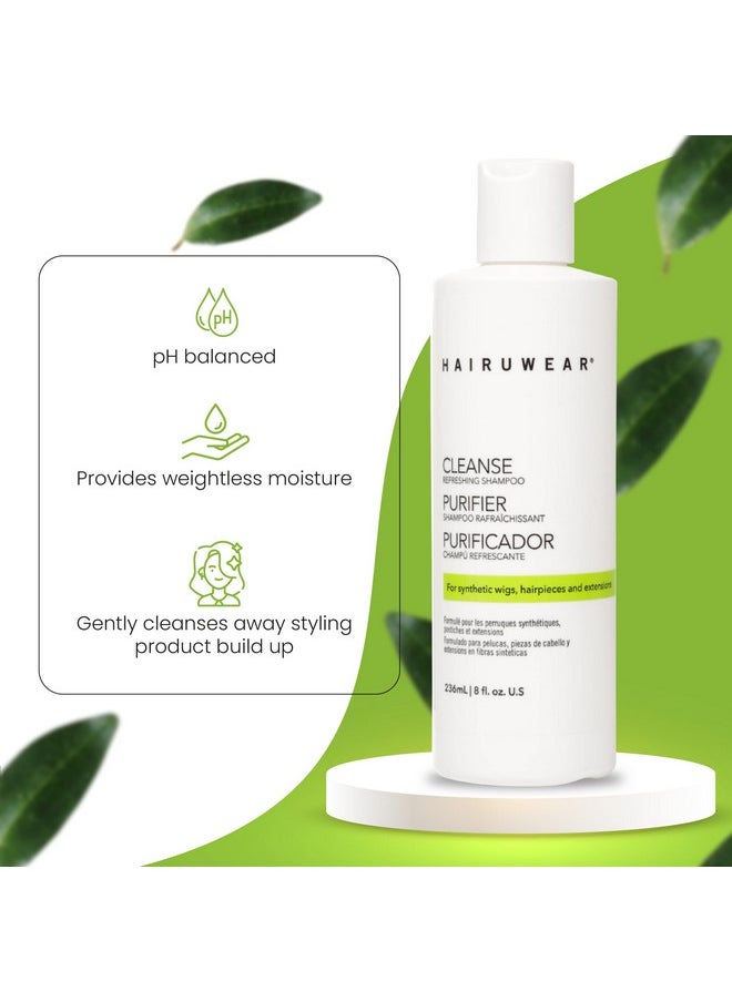 Hair u wear - Hairuwear Cleansing Shampoo, Restoring Conditioner And Styling Spray Essential Hair Care 8 Ounce… - Image 1