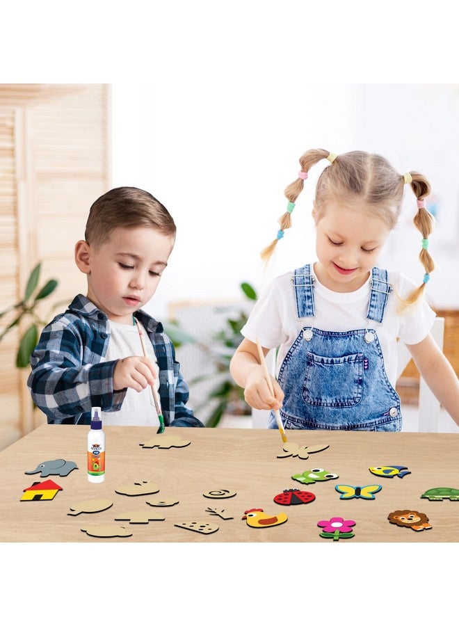 WONDRBOX Wooden Magnets Kit | Art and Craft Kit for Boys and Girls 6-12 | Make 16 Fridge Magnets | Coloring & Painting Kit | Toys for Kids | Birthday Gifts for Boys and Girls Age 6 7 8 9 10 11 12 - Image 5