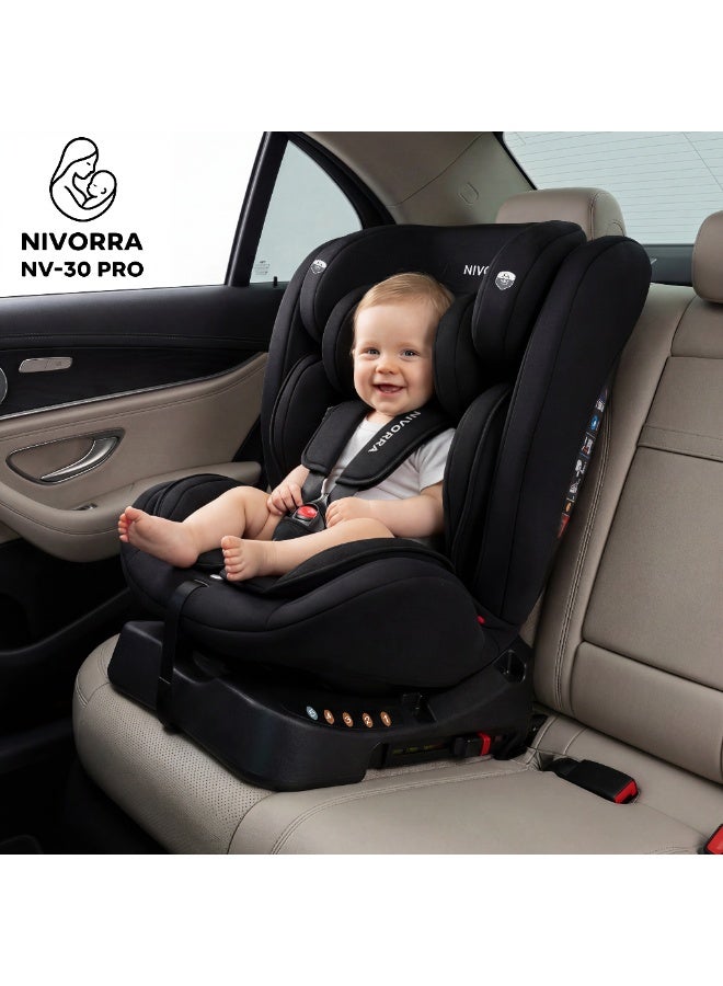Nivorra Luxury All-in-One Baby Car Seat with  ISOFIX Safety System Certified for Infants to 12 Years - Image 4