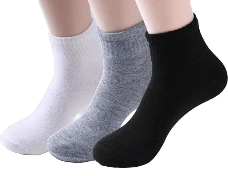 SMARTEDGE Men's Long Summer Socks, Multicolor, 3 Pairs, Assorted Colors, Regular Size. (Random Selection).
