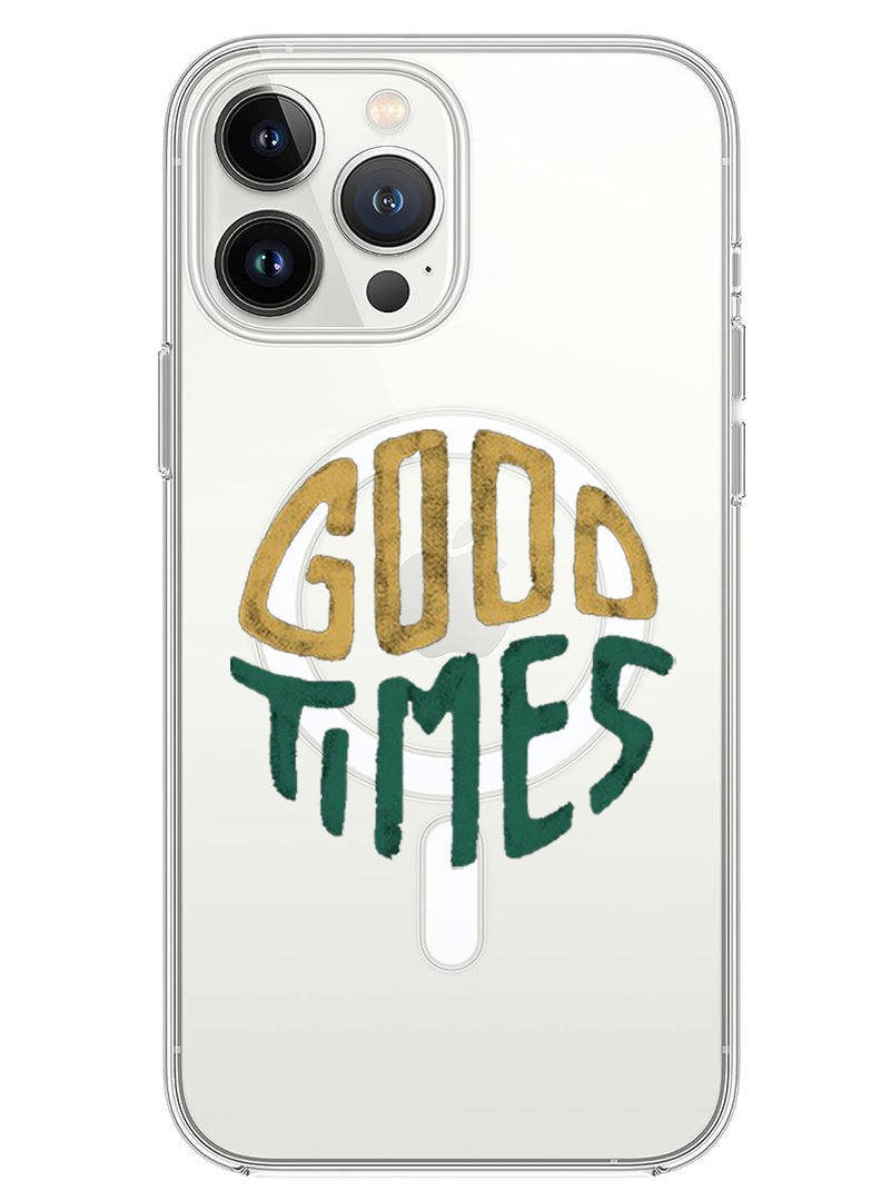 Theodor Magnetic Case for iPhone 14 Pro Max 6.7-inch Compatible with MagSafe Wireless Charging, Shockproof Phone Bumper Cover Good times copy - Image 1