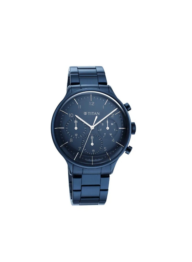 Titan Blue Dial Multifunction Watch for Men - Image 1