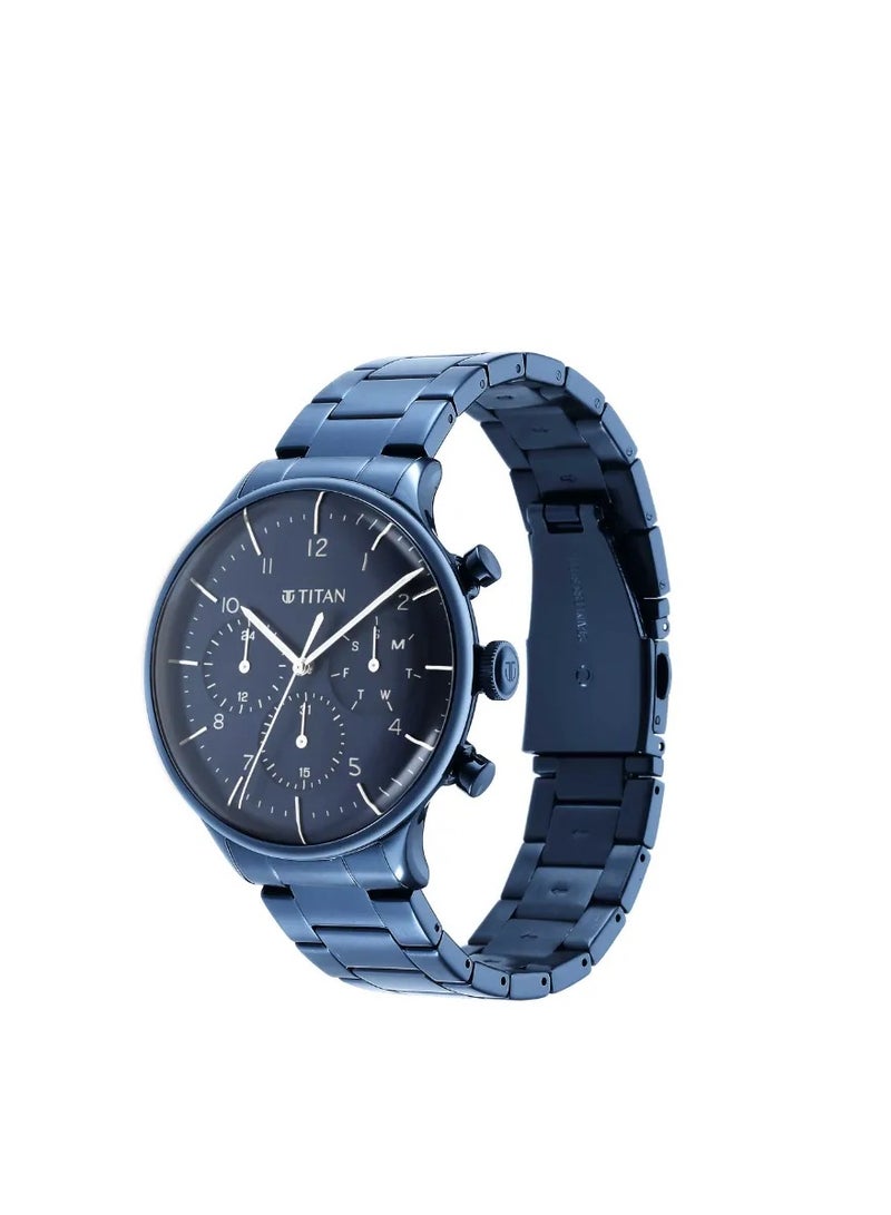 Titan Blue Dial Multifunction Watch for Men - Image 2