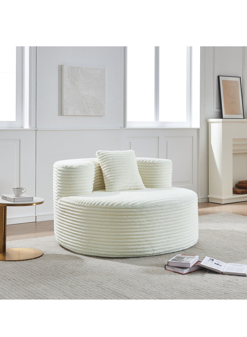 متجر ان زون كنبة فخمة بتصميم دائري انيق تضيف لمسة فنية الى ديكورك - Image 2