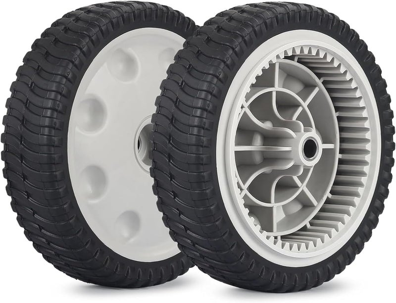Sutmorly 734-04018 Front Drive Wheels Fit for Troy Bilt TB240 Mower- 8" Lawn Mower Wheels Tires for Troy Bilt Tuff Cut 210 230 Craftsman MTD Self Propelled Mower 12AV569Q597, Set of 2 - Image 1