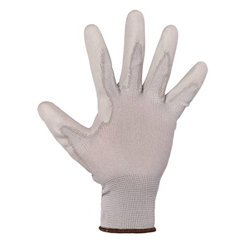 Klaxon Grant PU Coated Grey Polyester Safety Hand Gloves - Pair of 1 - Image 4