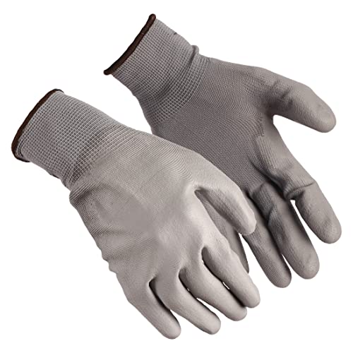 Klaxon Grant PU Coated Grey Polyester Safety Hand Gloves - Pair of 1 - Image 1
