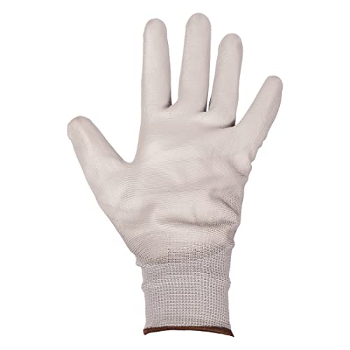 Klaxon Grant PU Coated Grey Polyester Safety Hand Gloves - Pair of 1 - Image 5