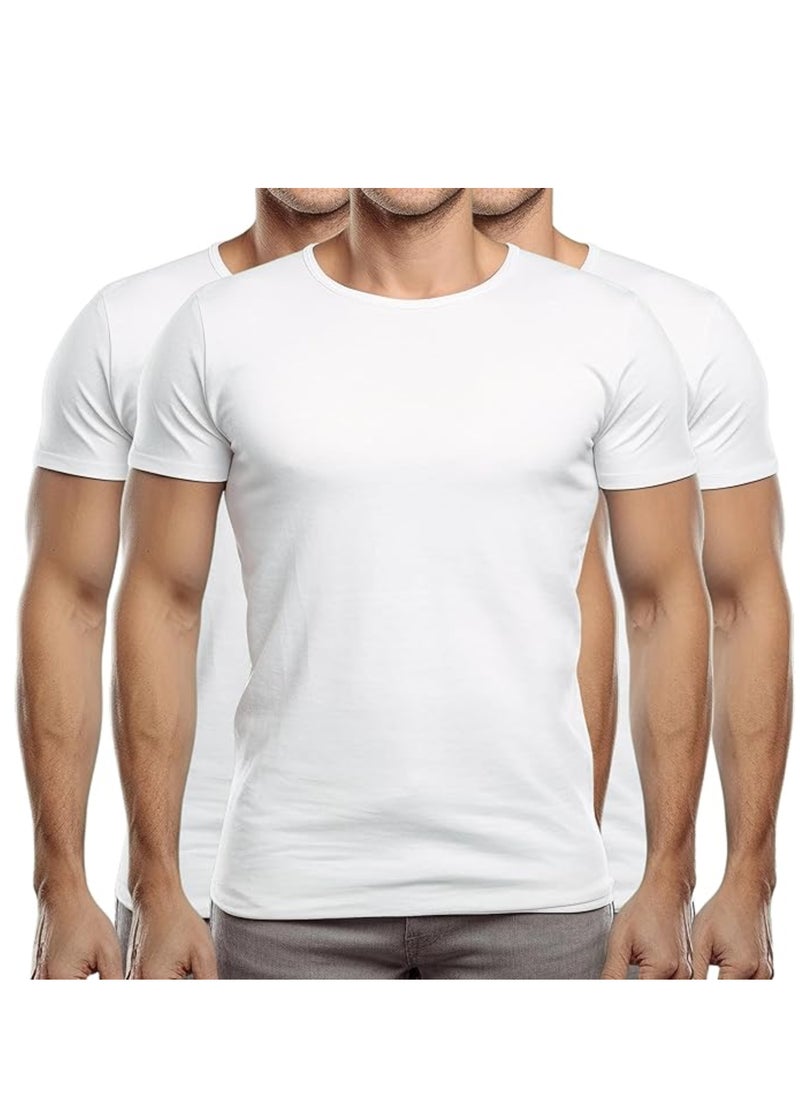 Generic - Cotton Round Neck Underwear Shirt, Super Soft Vest with Original Cotton, Naturally Breathable, Sweat Absorption, for Men - Image 1