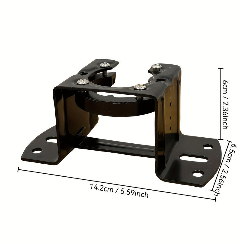 Black Matte Ceiling Fan Light Mounting Adapter Kit Heavy Duty Metal Tilt - Image 4