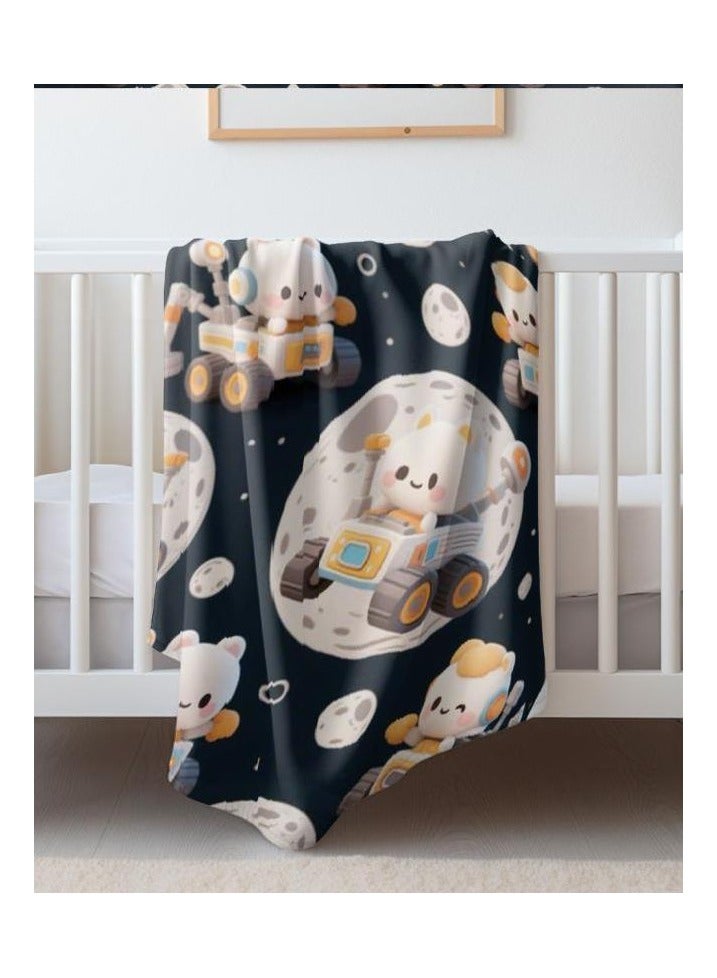 general Children's or student cartoon flannel thin blanket (warm and comfortable, suitable for sleep, games) 100cm*150cm - 1071 - Image 5