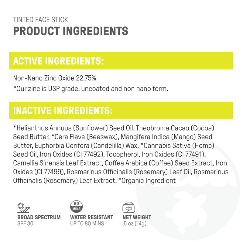 raw elements Raw Element Ultra-Moisturizing Face Tint Sunscreen, SPF 30+, Non Toxic Mineral Face Cream, Non Nano Zinc Oxide, Reef Friendly, Safe for All Ages, 0.5 oz, Bronze, Stick Pack of 1 - Image 5