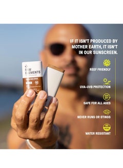 raw elements Raw Element Ultra-Moisturizing Face Tint Sunscreen, SPF 30+, Non Toxic Mineral Face Cream, Non Nano Zinc Oxide, Reef Friendly, Safe for All Ages, 0.5 oz, Bronze, Stick Pack of 1  - Image 2