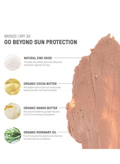 raw elements Raw Element Ultra-Moisturizing Face Tint Sunscreen, SPF 30+, Non Toxic Mineral Face Cream, Non Nano Zinc Oxide, Reef Friendly, Safe for All Ages, 0.5 oz, Bronze, Stick Pack of 1  - Image 3