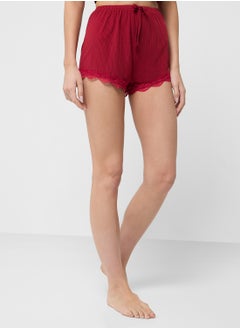 Ginger Lace Cami Ribbed Top & Short Pj Set  - Image 4