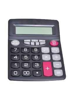 Electronic Calculator CA-7800-12 For Home, Office And School With Durable Design And Material - Black