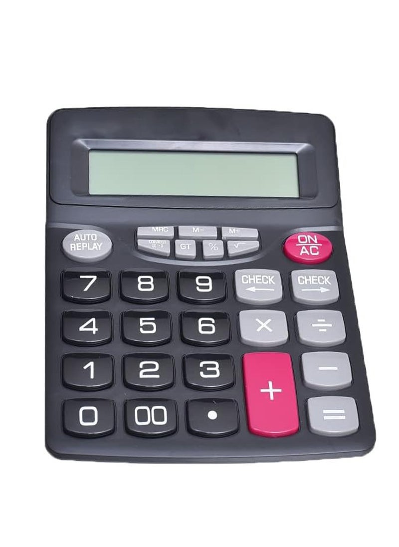 Generic - Electronic Calculator CA-7800-12 For Home, Office And School With Durable Design And Material - Black - Image 1