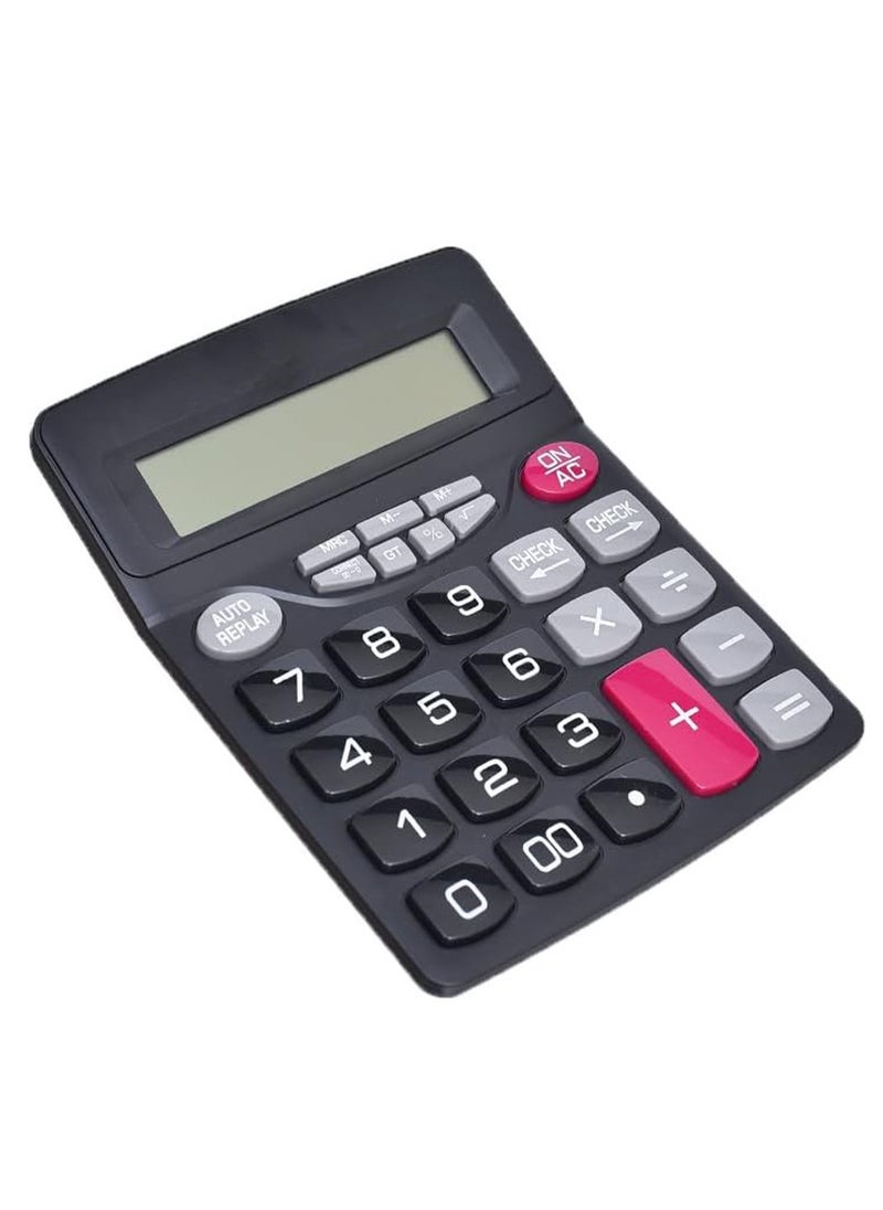 Generic - Electronic Calculator CA-7800-12 For Home, Office And School With Durable Design And Material - Black - Image 1