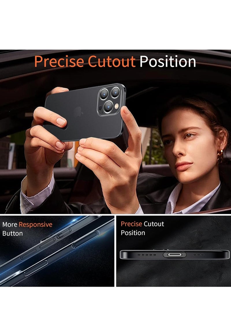 ELTRAZONE iPhone 16 Pro Max Slim Case | 0.2mm Paper-Thin Lightweight Matte Finish | PP Back Protection | Anti-Fingerprint & Anti-Yellowing | Compatible with iPhone 16 Pro Max 6.9 Inch - Translucent Black - Image 4