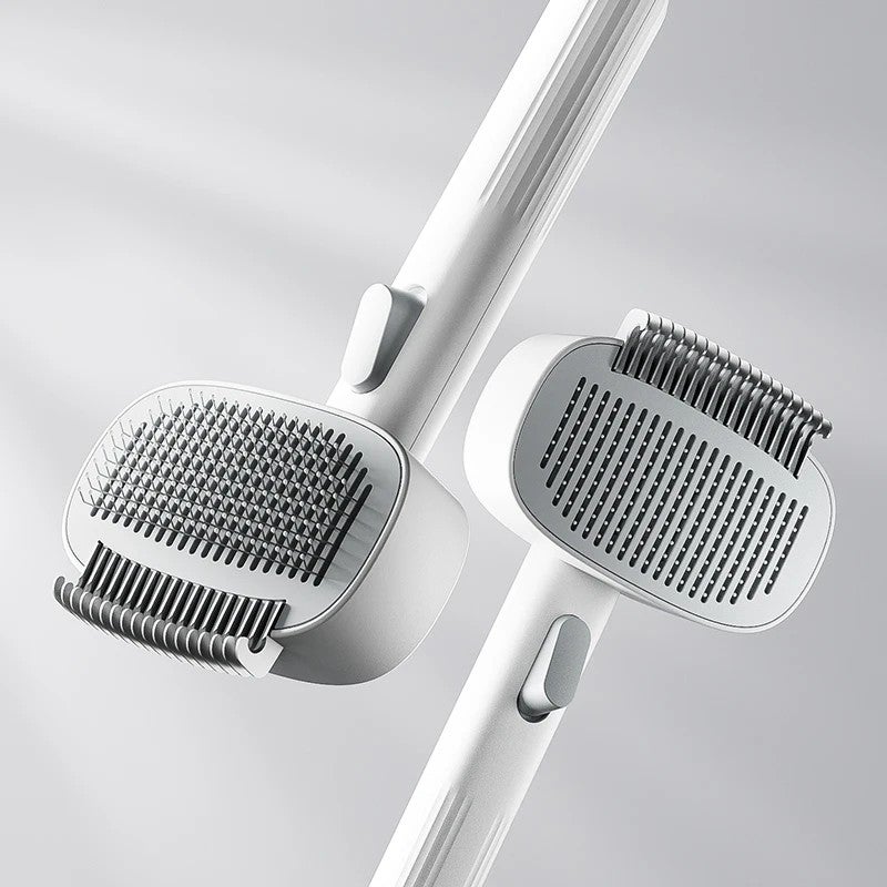 Y&D Hot Sale Pet Grooming Brush Set: Self Cleaning Slicker Brush & Pet Hair Remover Roller for All Size Cats & Dogs - Image 2