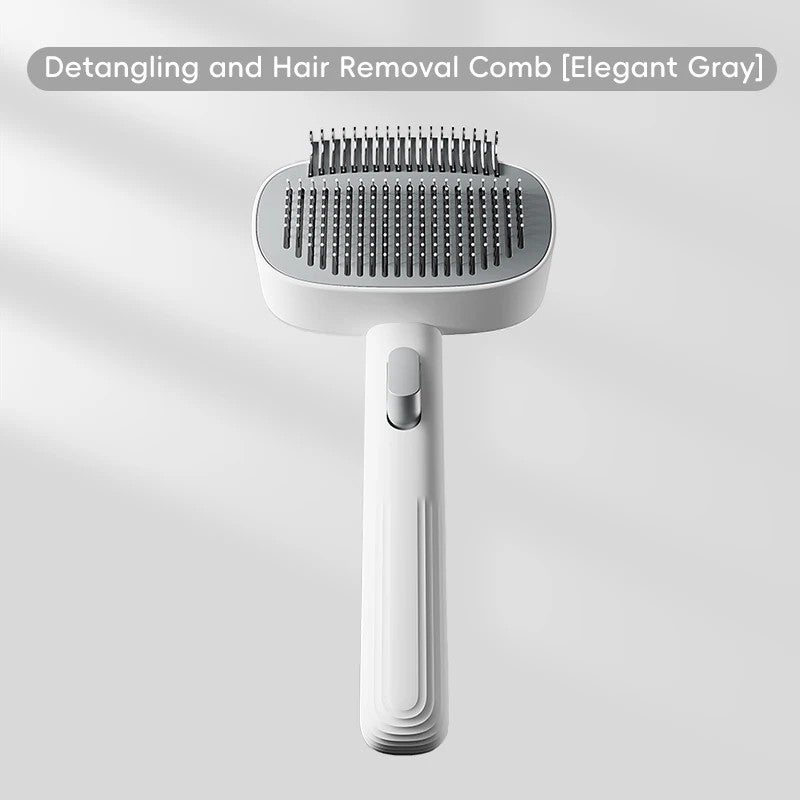 Y&D Hot Sale Pet Grooming Brush Set: Self Cleaning Slicker Brush & Pet Hair Remover Roller for All Size Cats & Dogs - Image 1