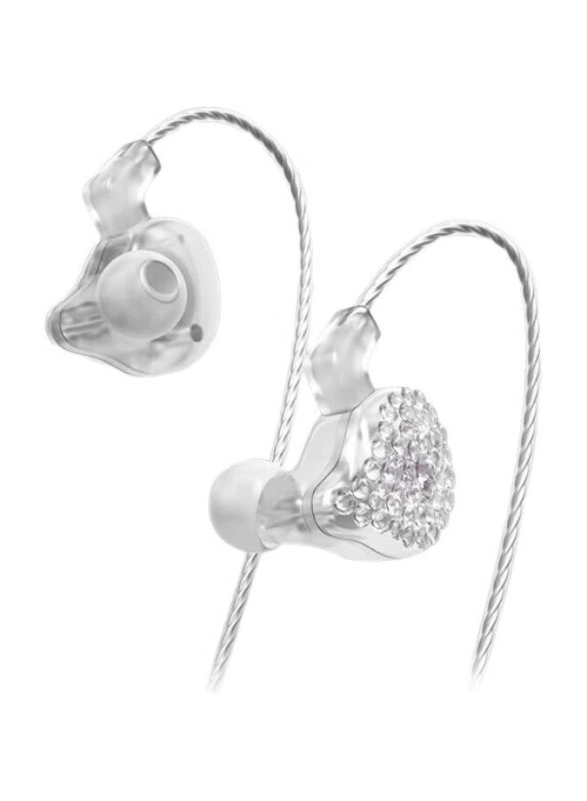 Isk Es80 In-Ear Monitoring Headphones, Hifi High-Fidelity, For Live Streamers, Professional Recording Studios, And Music Listening, Silver Color - Image 1