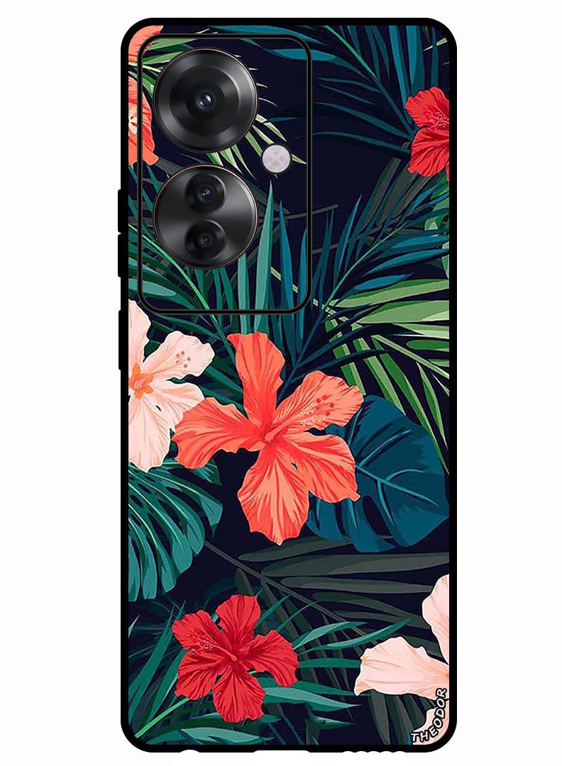 Theodor Protective Case Anti Scratch Shock Proof Bumper Cover For Oppo F25 Pro Flowers (2) - Image 1