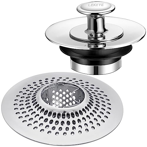 LEKEYE Shower Drain Hair Catcher | Bathtub Stopper/Strainer Stainless Steel Drain Protector - Image 1