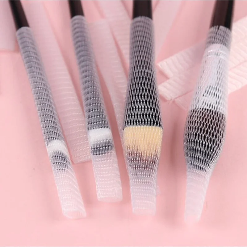 Safestore Makeup Eyeshadow Blush Contour Eyeliner Brush Supplies Products Protective Net Cover Knit Case Set 20 LI