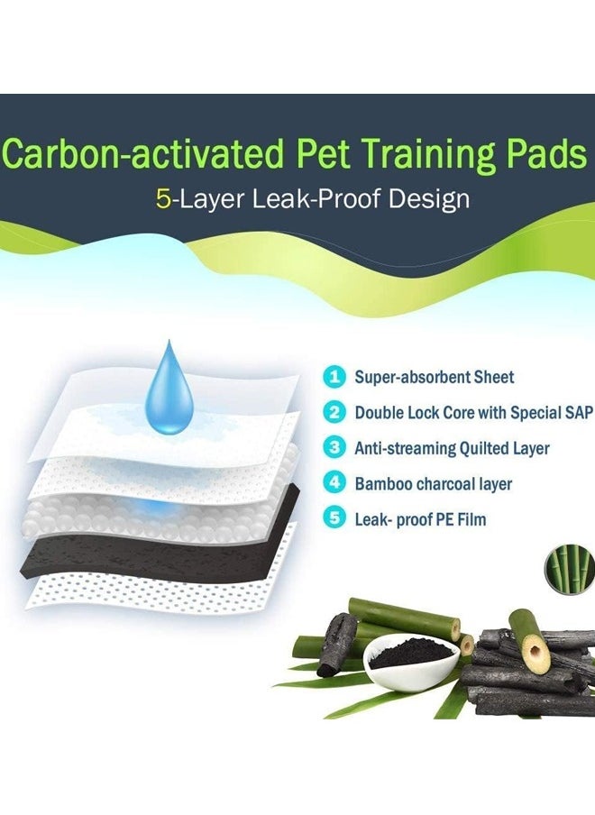 Generic - Dogcator Charcoal Puppy Pads for Small Dogs Activated Charcoal Dog Pee Pads Odorless Potty Pads Count Regular Disposable Puppy Pads Pet Training Pads for Housebreaking - Image 1