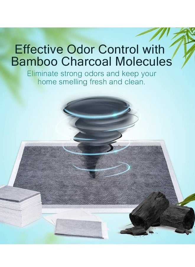 Generic - Dogcator Charcoal Puppy Pads for Small Dogs Activated Charcoal Dog Pee Pads Odorless Potty Pads Count Regular Disposable Puppy Pads Pet Training Pads for Housebreaking - Image 1