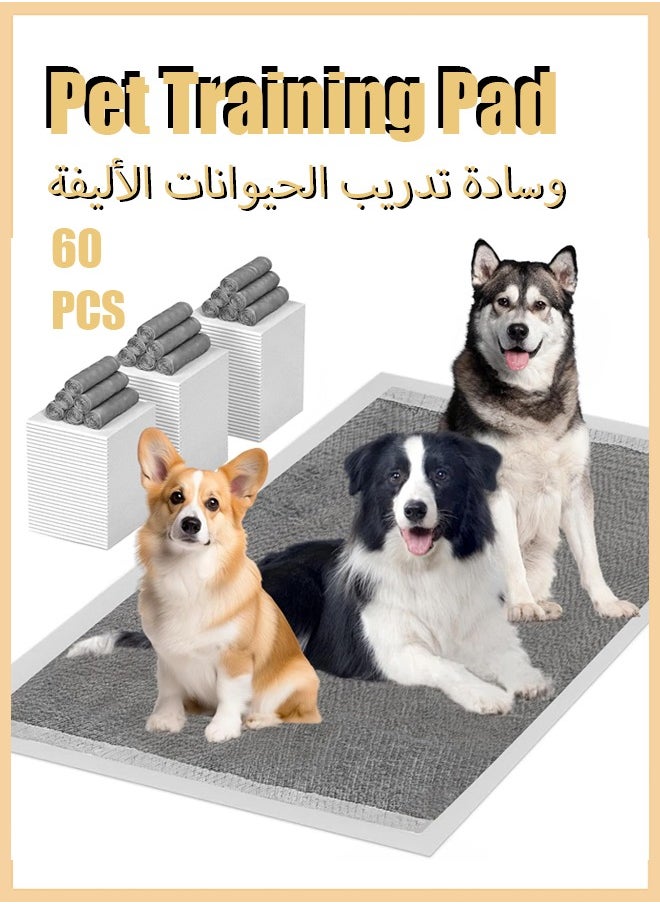 Generic - Dogcator Charcoal Puppy Pads for Small Dogs Activated Charcoal Dog Pee Pads Odorless Potty Pads Count Regular Disposable Puppy Pads Pet Training Pads for Housebreaking - Image 1
