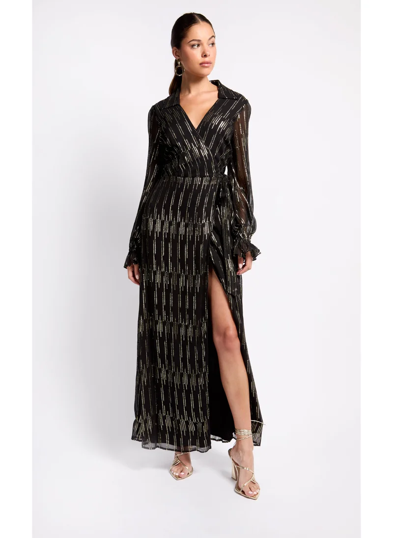 ليتل مسترس Maxi Wrap Dress By Vogue Williams