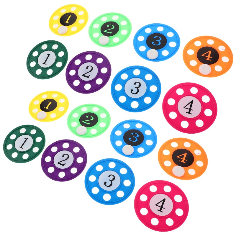 16pcs Pool Diving Discs: Underwater Training Swimming Pool Games Diving Discs - Swimming Practice Toys with Number - Image 1