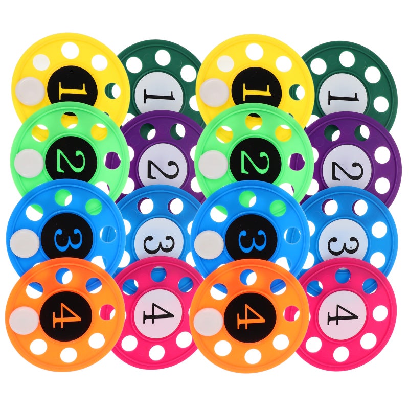 16pcs Pool Diving Discs: Underwater Training Swimming Pool Games Diving Discs - Swimming Practice Toys with Number - Image 5