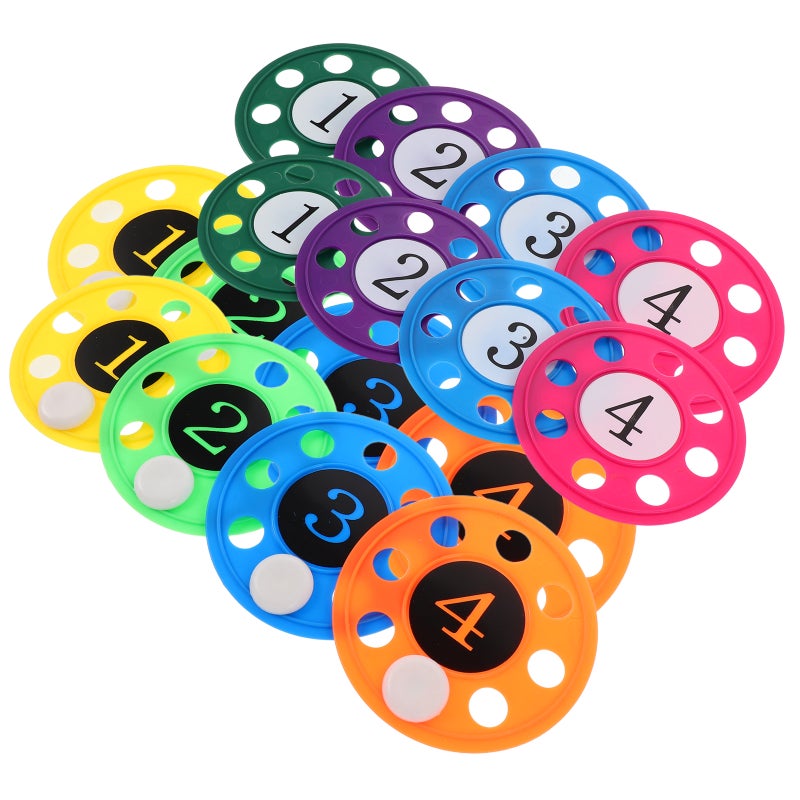 16pcs Pool Diving Discs: Underwater Training Swimming Pool Games Diving Discs - Swimming Practice Toys with Number - Image 4