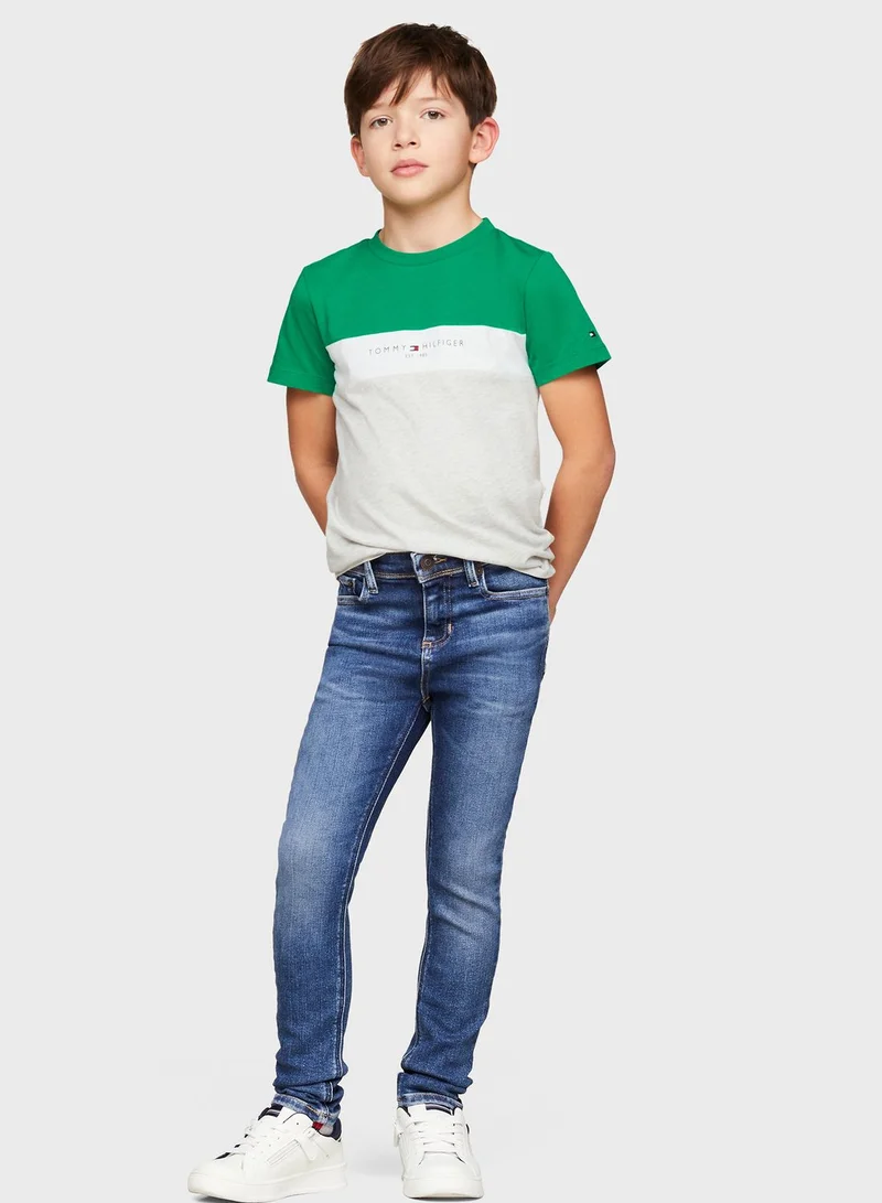 TOMMY HILFIGER Youth Color Block T-Shirt