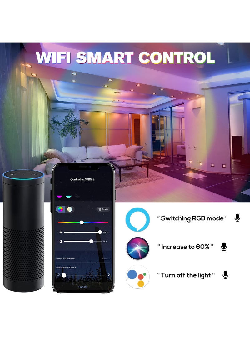 RS Series RGB CCT LED Controller Kit (R1+S1), R1 2.4G RF Wireless Remote Control + DC12-24V 5-in-1 WiFi  Bluetooth Controller 180W-360W - Image 3