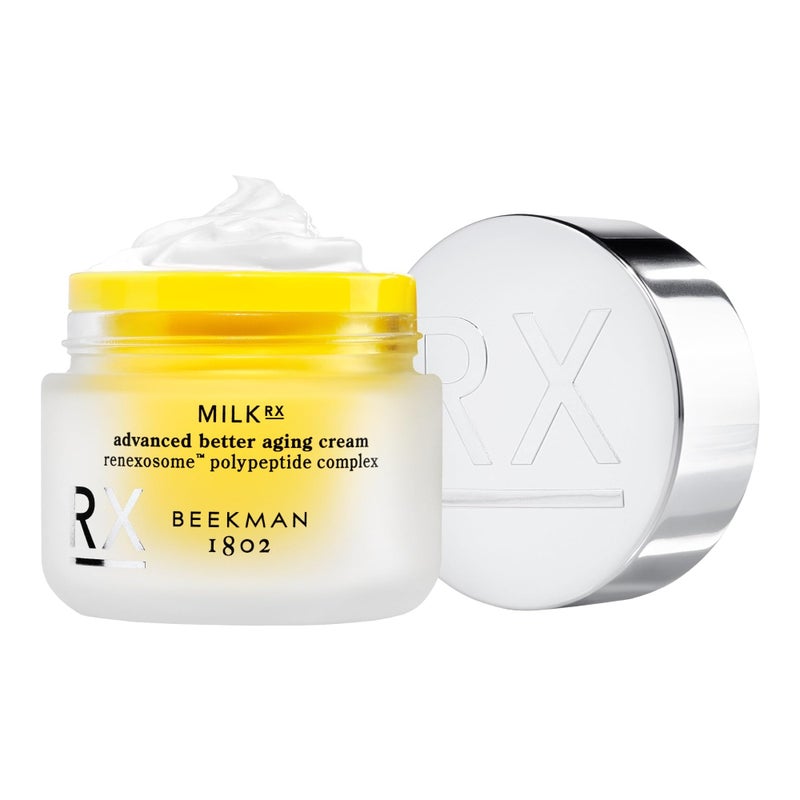 Beekman 1802 Milk RX Advanced Better Aging Face Cream  Goat Milk Protein Exosomes  Polypeptide Facial Moisturizer  Doctor Formulated for Collagen Boosting  Skin Firming  Fragrance Free