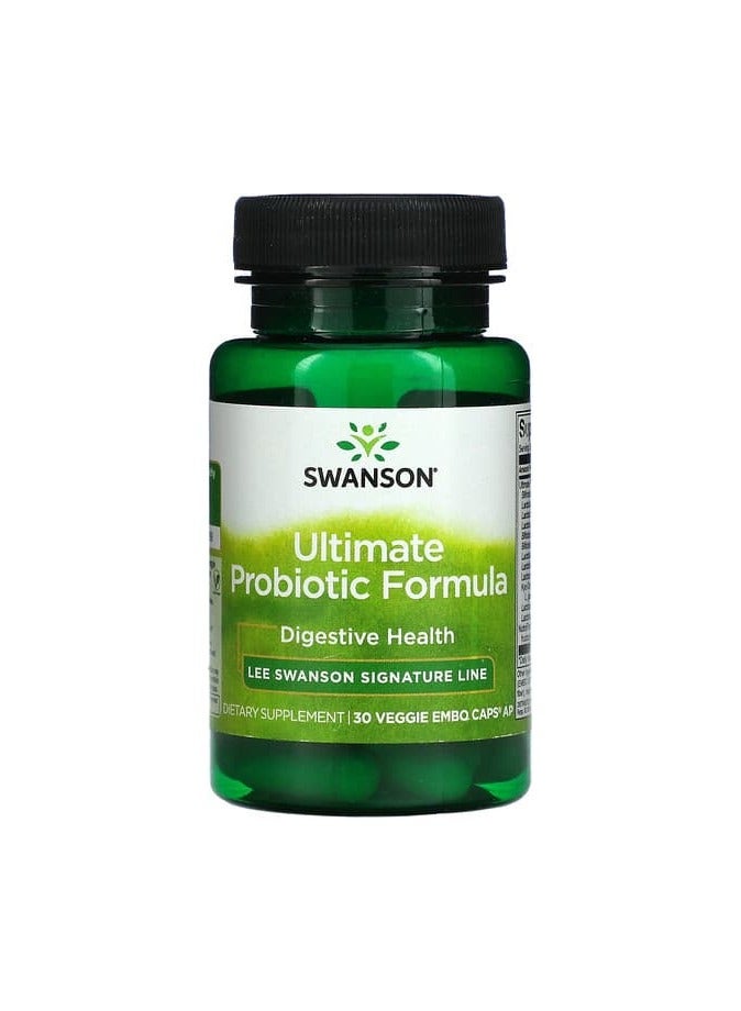 SWANSON Ultimate Probiotic Formula, 30 Veggie Embo Caps Ap 