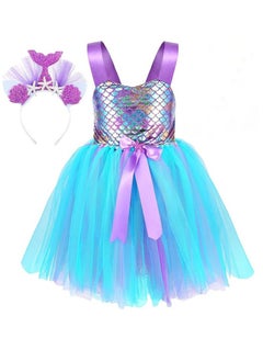 Dress for Girls Kids Mermaid Costume Outfits with Headband Princess Dress Up Sequined Mesh Skirt for Birthday Party Prom Gift - pzsku/ZA7814AE62C73BC8310F3Z/45/_/1722476972/64eed44c-99dc-45b3-8972-de0fba1c21f9