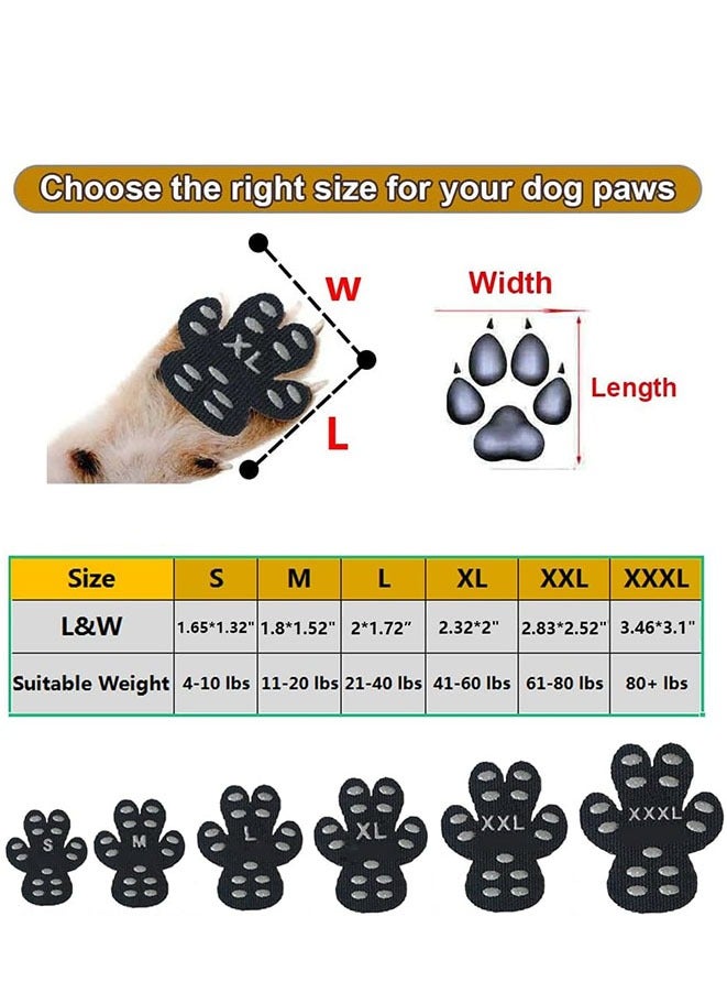 Muyixin وسادات حماية مخالب الكلاب غير القابلة للانزلاق للحفاظ على الكلاب من الانزلاق على الأرضيات الخشبية، أحذية كلاب غير قابلة للانزلاق، جوارب بديلة للتحكم في الجر - Image 3